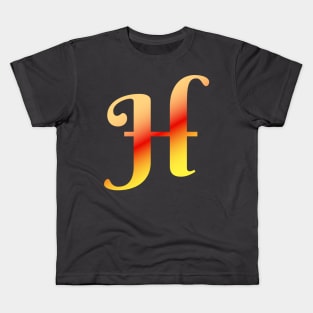 Letter H Letter Art Kids T-Shirt